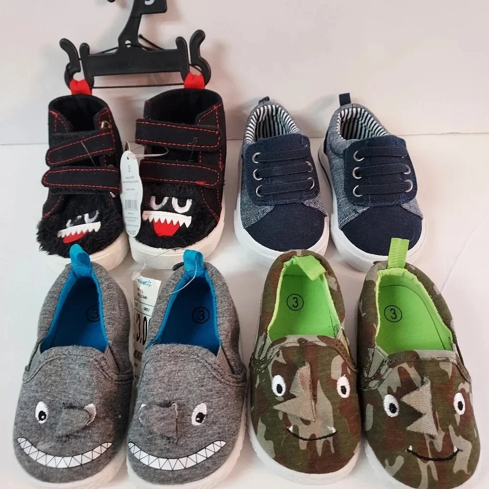 Lot of 4 Baby Boy Size 3 Shoes
